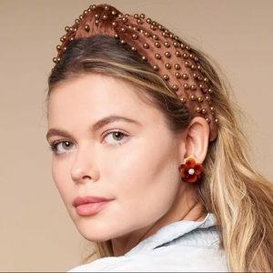 LELE SADOUGHI Embellished Velvet Knotted Headband